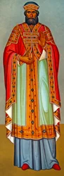 Ein zypriotischer Priester in zeremoniellen Gewändern, Zypern